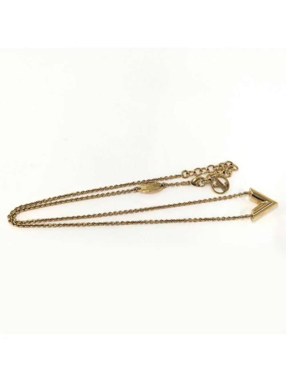 Louis Vuitton Necklace Essential Gold